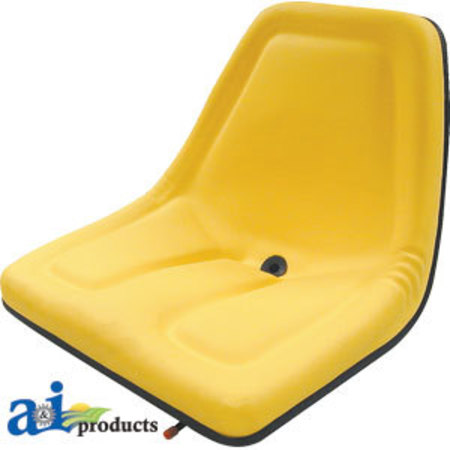 A & I PRODUCTS Seat, Michigan Style, w/ Slide Track, YLW 25" x18.5" x11.25" A-TMS444YL